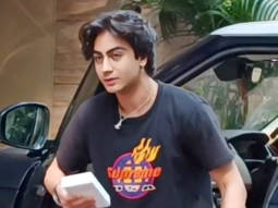 Arhaan Khan waves at paps as he he steps out of his car carrying shopping bags