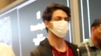 Aryan Khan looks extremely cool in red tshirt and jacket at the airport