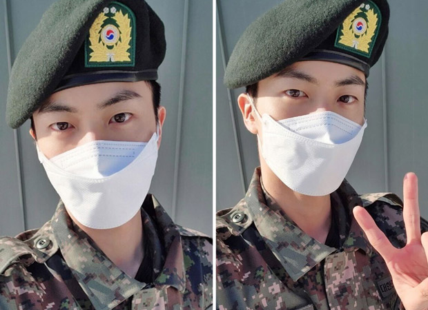 BTS’ Jin shares his first images in uniform from military along with an update; see photos 