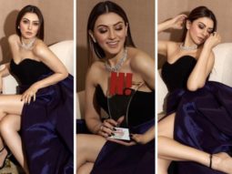 Hansika Motwani’s fluttery purple gown with thigh-high slit is the only red-carpet spectacle we need in our life
