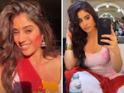 Janhvi Kapoor gives glimpses of Holi shoot; likely to be a song for Varun Dhawan-starrer Bawaal, see video