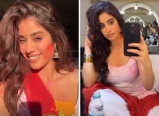 Janhvi Kapoor gives glimpses of Holi shoot; likely to be a song for Varun Dhawan-starrer Bawaal, see video