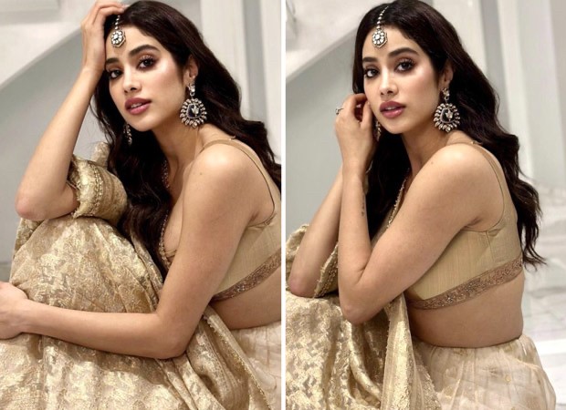 Janhvi Kapoor’s beige-gold Manish Malhotra lehenga is all the inspiration we need for the wedding season : Bollywood News