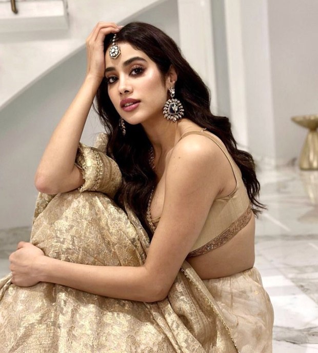 Janhvi Kapoor’s beige-gold Manish Malhotra lehenga is all the inspiration we need for the wedding season