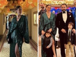 Kareena Kapoor Khan welcomes 2023 in flair wearing a green sequined dress with a thigh-high slit that cost Rs. 2.35 Lakh