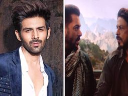 Kartik Aaryan reviews Pathaan; shares photo of Shah Rukh Khan – Salman Khan’s action sequence: ‘Magic of movies’