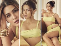 Kriti Sanon serves a fresh look in lime co-ord set worth Rs.57K for Shehzada promotions