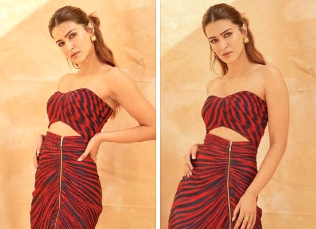 Kriti Sanon shows how to steal the spotlight in stripes in red striped co-ord set for Shehzada promotions : Bollywood News