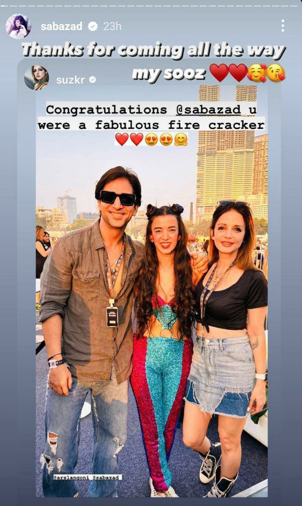 Lollapalooza India: Hrithik Roshan, Sussanne Khan and their kids cheer for Saba Azad as she performs with Imaad Shah