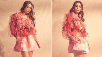 Malaika Arora in Rs.53K Pankaj & Nidhi’s floral outfit has us daydreaming about a floral utopia