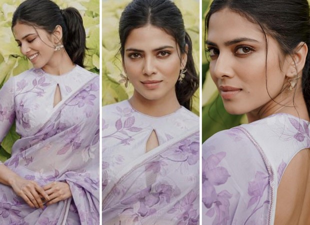 Malavika Mohanan aces spring fashion in beautiful lilac floral saree for  Christy promotions : Bollywood News - Bollywood Hungama