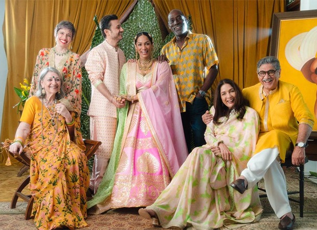 Vivian Richards attends daughter Masaba Gupta’s wedding; poses for a family photo featuring Neena Gupta, Vivek Mehra