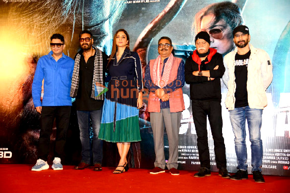 photos ajay devgn tabu and bhushan kumar grace the second teaser launch of bholaa 9