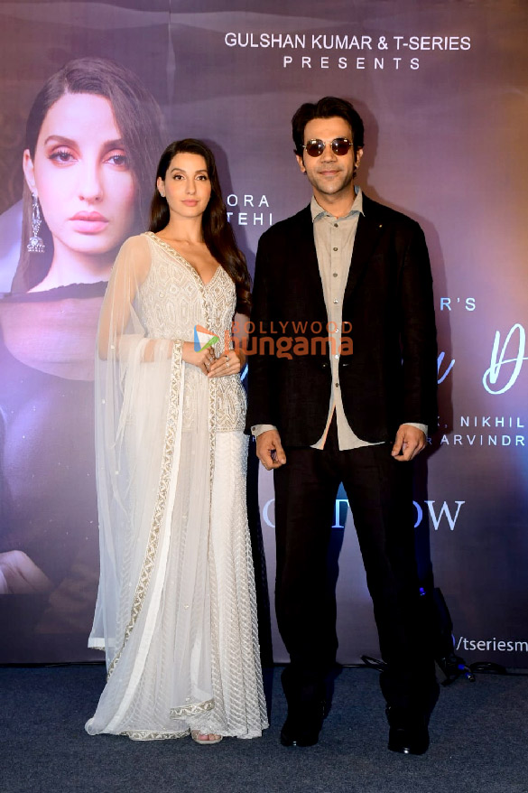 photos nora fatehi and rajkummar rao snapped at achha sila diya song launch 4