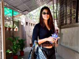 Photos: Pooja Hegde snapped outside a dubbing studio in Bandra