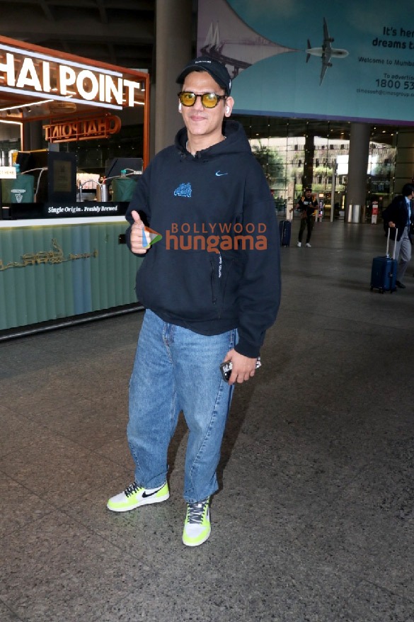 photos sanjay dutt rashmika mandanna vijay varma and stebin ben snapped at the airport