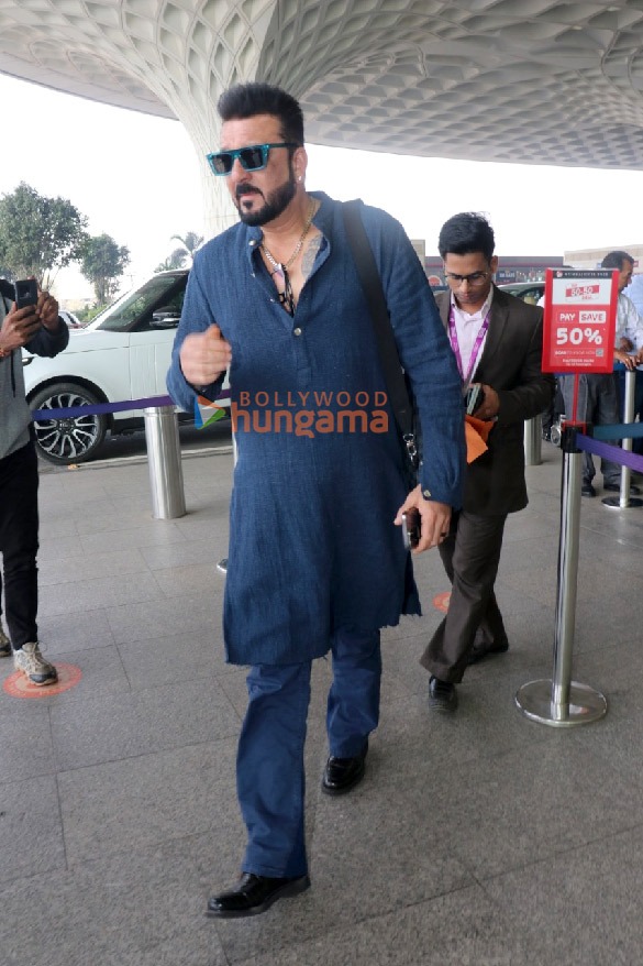 photos sanjay dutt rashmika mandanna and stebin ben snapped at the airport 2