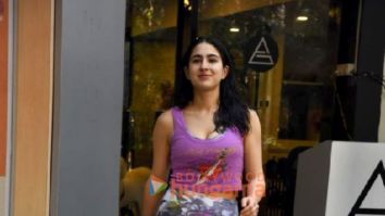 Photos: Sara Ali Khan spotted outside the gym in Bandra