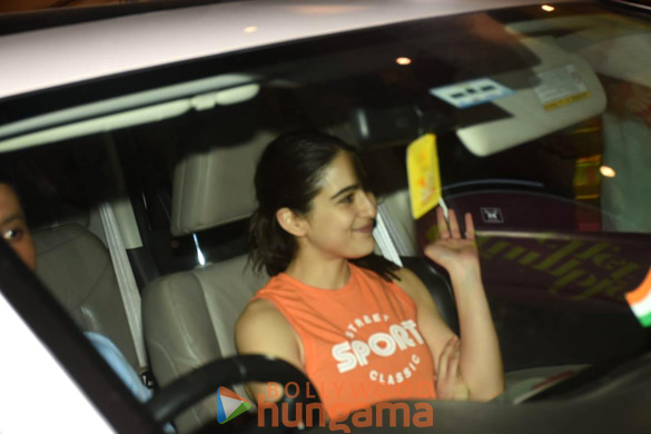 Photos: Sara Ali Khan spotted post her workout