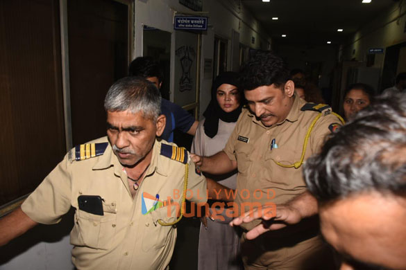 photos sherlyn chopra and rakhi sawant snapped at the police station 2
