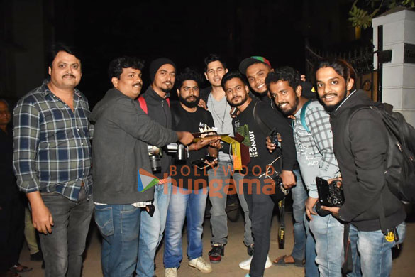Photos: Sidharth Malhotra celebrates his birthday with media at his residence in Bandra