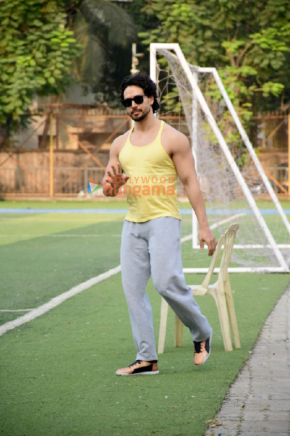 Photos: Tiger Shroff, Abhishek Bachchan, Aparshakti Khurana and others snapped at an all star football match