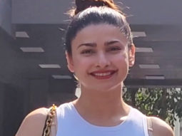 Prachi Desai smiles as she poses for paps in a cute outfit