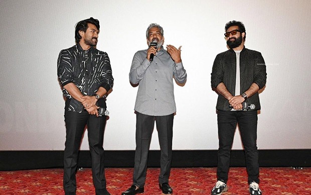 RRR star Ram Charan, Jr. NTR, SS Rajamouli witness massive rage in the U.S as Chinese theatre screening turns into a dance party during ‘Naatu Naatu’, watch videos