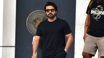 Ram Charan waves at paps as he gets clicked at the airport