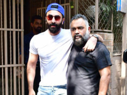 Ranbir Kapoor and Luv Ranjan pose together for paps