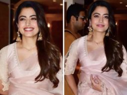 Rashmika Mandanna’s blush pink saree worth Rs. 42,000 at the Mission Majnu trailer launch, is so exquisite that we can’t help but fall in love with it