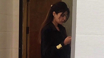 Rhea Chakraborty gets clicked by paps in an all black outfit