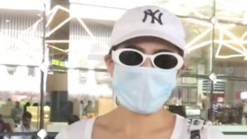 Sara Ali Khan arrives at the airport all masked up