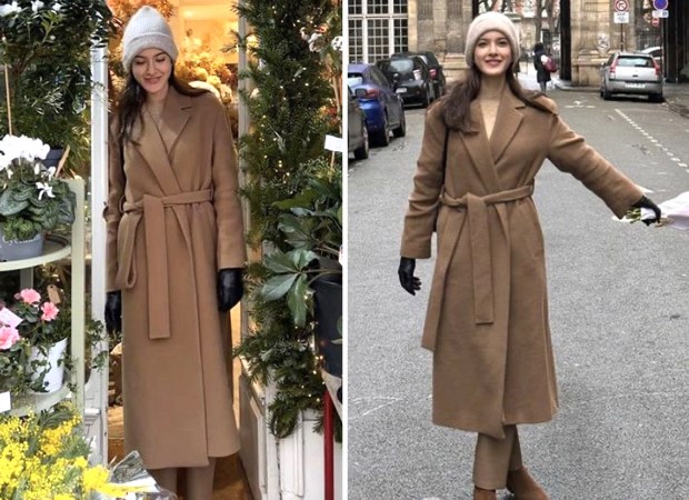Shanaya Kapoor takes over the streets of Paris dressed in brown trench coat and cigarette pants; offers a glimpse of her Parisian holiday, which includes flowers and hot chocolate : Bollywood News