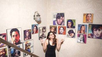 Sharvari Wagh reveals the story behind the filmy wall at her residence; says, “This wall reflects personal favourites of everyone in the family”