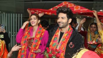 Shehzada Kartik Aaryan celebrates his first Lohri in Punjab with Kriti Sanon