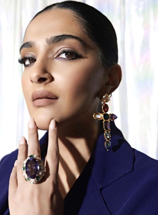 Sonam Kapoor offers winter wardrobe tips to look chic in the chilly weather in her purple three-piece coat and skirt