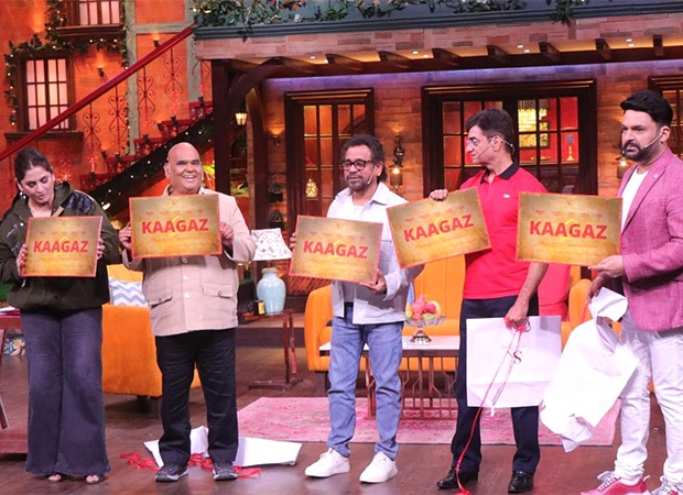 The Kapil Sharma Show: Satish Kaushik unveils the logo of his film Kaagaz 2 with Anees Bazmee and Indra Kumar