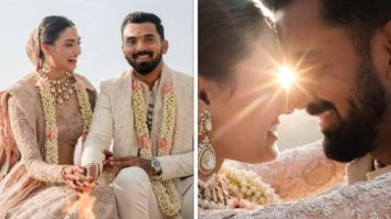 The pictures of KL Rahul and Athiya Shetty exchanging vows while dressed in Anamika Khanna outfits are right out of heaven