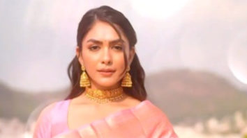 The pink saree is just adding on to Mrunal Thakur’s beauty!