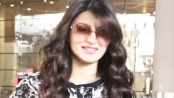 Urvashi Rautela poses for paps as she gets clicked at the airport