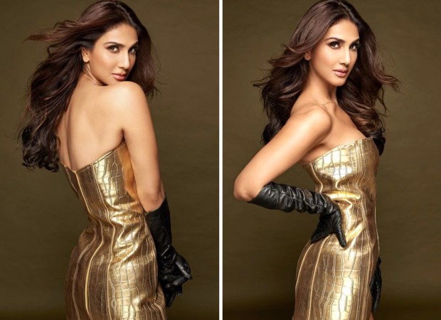 Vaani Kapoor in a gold crocodile mini dress and black gloves is getting us in the weekend party mood : Bollywood News