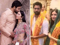 Vicky Kaushal and Katrina Kaif visit the famous Siddhivinayak Temple in Mumbai