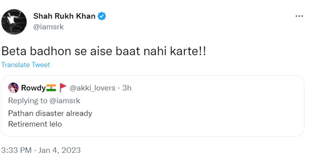 #AskSRK: Shah Rukh Khan's fight back asking the trolls to 'retire' is proof why Pattern's star is king!