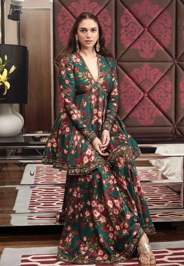 Aditi Rao Hydari’s floral gharara set for Taj: Divided by blood promotions is straight out of a royal closet Aditi Rao Hydari’s floral gharara set for Taj: Divided by blood promotions is straight out of a royal closet