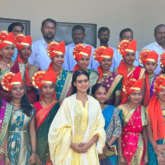 Ajay Devgn’s NY Foundations makes in-roads in rural education; Nysa Devgan interacts with 200 students, see photos