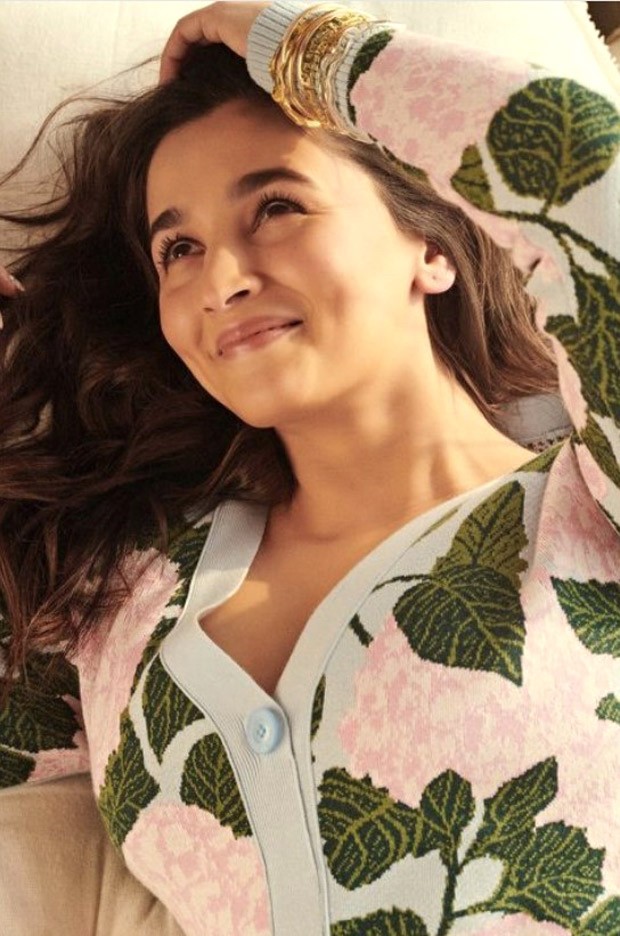 Alia Bhatt in a floral knit co-ord set by Oscar De Ra Lenta proves that she is the chicest mommy in town