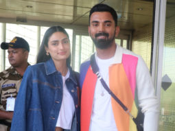 Athiya Shetty and KL Rahul get clicked at the airport by paps