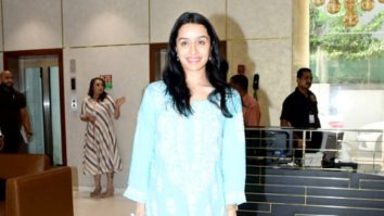 Cuteness overloaded! Shraddha Kapoor smiles for paps sporting a blue kurti at T-series office