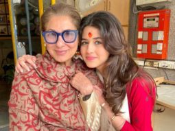 Dimple Kapadia smiles proudly as she poses with granddaughter Naomika at her graduation ceremony